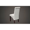 Pack 4 Uds Sillas De Comedor | Silla De Cocina | Mueble De Comedor Cuero Sintético Blanco Cfw791029