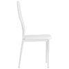 Pack 4 Uds Sillas De Comedor | Silla De Cocina | Mueble De Comedor Cuero Sintético Blanco Cfw791032