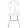 Pack 4 Uds Sillas De Comedor | Silla De Cocina | Mueble De Comedor Madera Maciza De Caucho Blanco Cfw791073