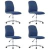 Pack 4 Uds Sillas De Comedor | Silla De Cocina | Mueble De Comedor Tela Azul Cfw791093