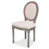 Pack 4 Uds Sillas De Comedor | Silla De Cocina | Mueble De Comedor Tela Color Crema Cfw791095