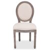 Pack 4 Uds Sillas De Comedor | Silla De Cocina | Mueble De Comedor Tela Color Crema Cfw791095