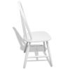 Pack 6 Uds Sillas De Comedor | Silla De Cocina | Mueble De Comedor Madera Maciza De Caucho Blanca Cfw791164