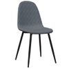 Pack 6 Uds Sillas De Comedor | Silla De Cocina | Mueble De Comedor Terciopelo Gris Oscuro Cfw791204