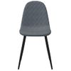 Pack 6 Uds Sillas De Comedor | Silla De Cocina | Mueble De Comedor Terciopelo Gris Oscuro Cfw791204