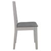 Pack 4 Uds Sillas De Comedor | Silla De Cocina | Mueble De Comedor Con Cojines De Madera Maciza Gris Cfw791229