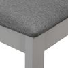 Pack 4 Uds Sillas De Comedor | Silla De Cocina | Mueble De Comedor Con Cojines De Madera Maciza Gris Cfw791229