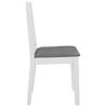 Pack 2 Uds Sillas De Comedor | Silla De Cocina | Mueble De Comedor Con Cojines Madera Maciza Blanca Cfw791230