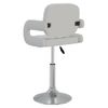 Pack 2 Uds Sillas De Comedor | Silla De Cocina | Mueble De Comedor Giratorias Cuero Sintético Blanco Cfw791254