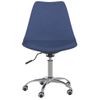 Pack 2 Uds Sillas De Comedor | Silla De Cocina | Mueble De Comedor Giratorias Tela Azul Cfw791274