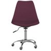 Pack 2 Uds Sillas De Comedor | Silla De Cocina | Mueble De Comedor Giratorias Tela Morado Cfw791295