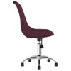 Pack 2 Uds Sillas De Comedor | Silla De Cocina | Mueble De Comedor Giratorias Tela Morado Cfw791295