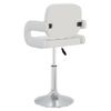 Pack 4 Uds Sillas De Comedor | Silla De Cocina | Mueble De Comedor Giratorias Cuero Sintético Blanco Cfw791348