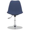 Pack 4 Uds Sillas De Comedor | Silla De Cocina | Mueble De Comedor Giratorias Tela Azul Cfw791360