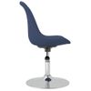 Pack 4 Uds Sillas De Comedor | Silla De Cocina | Mueble De Comedor Giratorias Tela Azul Cfw791360