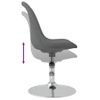 Pack 4 Uds Sillas De Comedor | Silla De Cocina | Mueble De Comedor Giratorias Tela Gris Claro Cfw791369