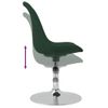 Pack 4 Uds Sillas De Comedor | Silla De Cocina | Mueble De Comedor Giratorias Tela Verde Oscuro Cfw791381