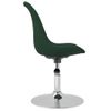 Pack 4 Uds Sillas De Comedor | Silla De Cocina | Mueble De Comedor Giratorias Tela Verde Oscuro Cfw791381