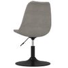 Pack 4 Uds Sillas De Comedor | Silla De Cocina | Mueble De Comedor Giratorias Terciopelo Gris Claro Cfw791383