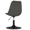 Pack 4 Uds Sillas De Comedor | Silla De Cocina | Mueble De Comedor Giratorias Terciopelo Gris Oscuro Cfw791385