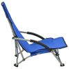 Pack 2 Uds Sillón De Salón | Sillas De Playa Plegables Tela Azul Cfw791462