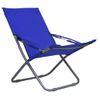 Pack 2 Uds Sillón De Salón | Sillas De Playa Plegables Tela Azul Cfw791464