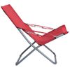 Pack 2 Uds Sillón De Playa| Sillas De Playa Plegables Tela Rojo Cfw791486