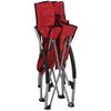 Pack 2 Uds Sillón De Salón | Sillas De Playa Plegables Tela Rojo Cfw791487