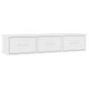 Estante Cajones Para Pared | Estante Flotante | Repisa De Pared Contrachapada Blanco 88x26x18,5 Cm Cfw759165