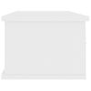 Estante Cajones Para Pared | Estante Flotante | Repisa De Pared Contrachapada Blanco 88x26x18,5 Cm Cfw759165