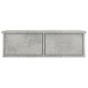 Estante Cajones Para Pared | Estante Flotante | Repisa De Pared Contrachapada Hormigón 60x26x18,5cm Cfw759166