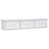 Estante Cajones Pared | Estante Flotante | Repisa De Pared Contrachapada Blanco Brillo 88x26x18,5cm Cfw759169