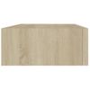 Estante Con Cajón De Pared | Estante Flotante | Repisa De Pared Mdf Roble 40x23,5x10 Cm Cfw759178