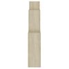 Estante Cubo De Pared | Estante Flotante | Repisa De Pared Contrachapado Roble Sonoma 80x15x78,5 Cm Cfw759192