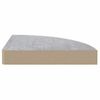 Pack 2 Uds Estante De Esquina De Pared | Estante Flotante | Repisa De Pared Mdf Gris Hormigón 35x35x3,8cm Cfw759251