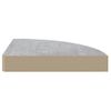 Estante De Esquina De Pared | Estante Flotante | Repisa De Pared Mdf Gris Hormigón 25x25x3,8 Cm Cfw759258