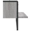 Estante De Pared | Estante Flotante | Repisa De Pared Con Barra Gris Sonoma 65x25x30 Cm Cfw759284