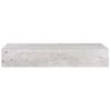 Pack 2 Uds Estante De Pared | Estante Flotante | Repisa De Pared Con Cajón Mdf Gris Hormigón 60x23,5x10cm Cfw759304