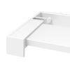 Estante De Pared | Estante Flotante | Repisa De Pared De Ducha Aluminio Blanco 90 Cm Cfw759315