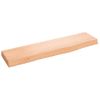 Estante De Pared | Estante Flotante | Repisa De Pared Madera De Roble Tratada Marrón Claro 40x10x2cm Cfw759325