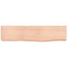 Estante De Pared | Estante Flotante | Repisa De Pared Madera De Roble Tratada Marrón Claro 40x10x4cm Cfw759326