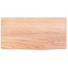 Estante De Pared | Estante Flotante | Repisa De Pared Madera De Roble Tratada Marrón Claro 40x20x2cm Cfw759328