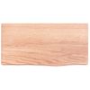 Estante De Pared | Estante Flotante | Repisa De Pared Madera De Roble Tratada Marrón Claro 40x20x4cm Cfw759329