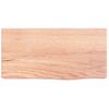 Estante De Pared | Estante Flotante | Repisa De Pared Madera De Roble Tratada Marrón Claro 40x20x6cm Cfw759330