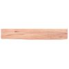 Estante De Pared | Estante Flotante | Repisa De Pared Madera De Roble Tratada Marrón Claro 60x10x2cm Cfw759335