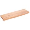 Estante De Pared | Estante Flotante | Repisa De Pared Madera De Roble Tratada Marrón Claro 60x20x2cm Cfw759338