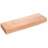 Estante De Pared | Estante Flotante | Repisa De Pared Madera De Roble Tratada Marrón Claro 60x20x6cm Cfw759340