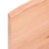 Estante De Pared | Estante Flotante | Repisa De Pared Madera De Roble Tratada Marrón Claro 80x10x2cm Cfw759345