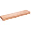 Estante De Pared | Estante Flotante | Repisa De Pared Madera De Roble Tratada Marrón Claro 80x20x6cm Cfw759350