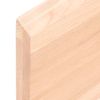 Estante De Pared | Estante Flotante | Repisa De Pared Madera Maciza De Roble Sin Tratar 100x20x4 Cm Cfw759369